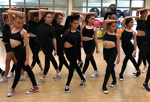 Kyne Dance Academy students sitting